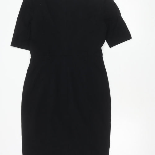 Marks and Spencer Women’s Black Sheath Dress Size 8 Knee Length Workwear