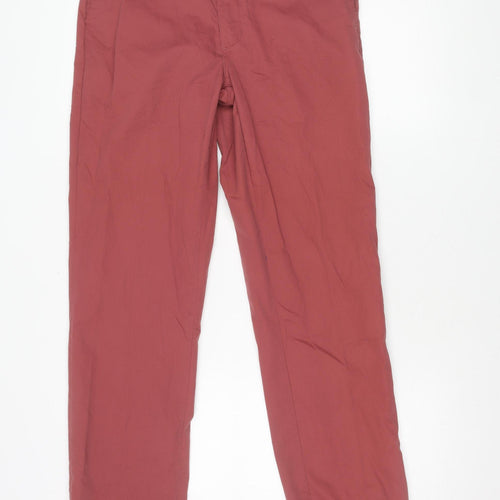 Marks and Spencer Men’s Pink Chino Trousers 30x33 Regular Fit