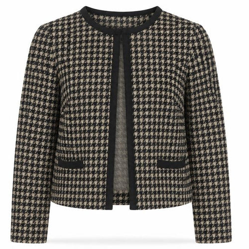 Marks and Spencer Women’s Black Houndstooth Slim Fit Blazer Size 10