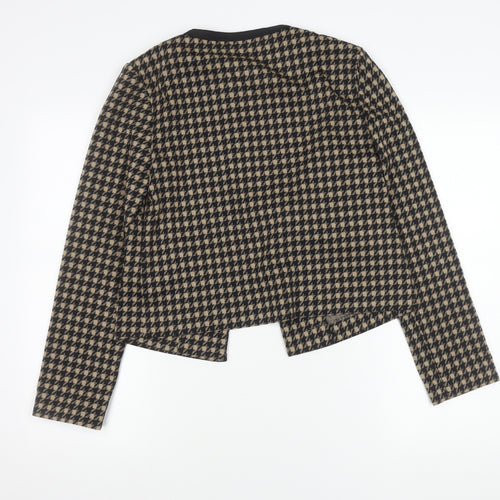 Marks and Spencer Women’s Black Houndstooth Slim Fit Blazer Size 10