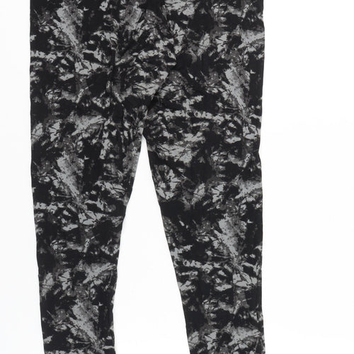 Marks and Spencer Women’s Black Abstract Print Long Leggings Size 14