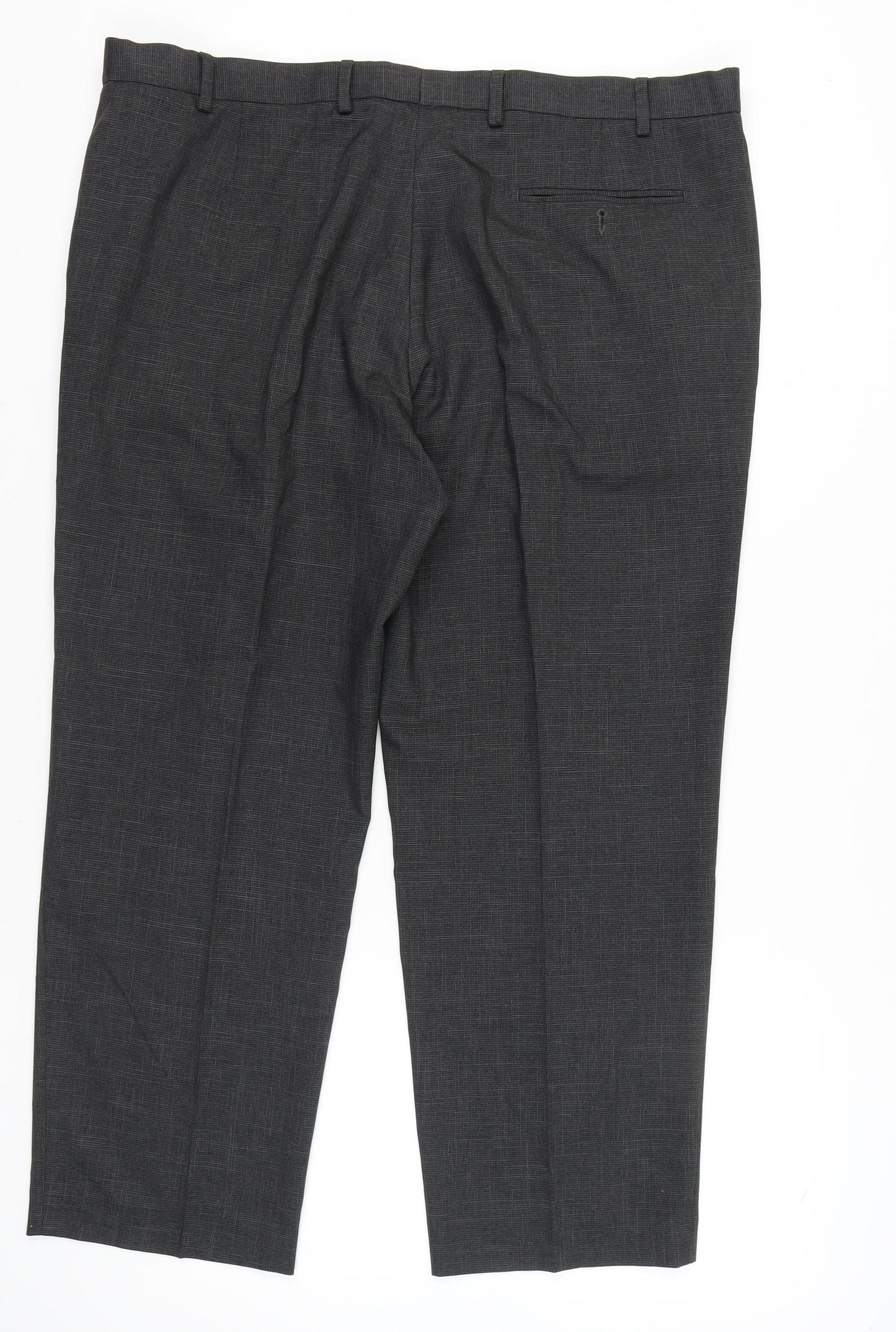 Marks and Spencer Men's Grey 42in Waist 29in Leg Tailored Dress Trousers