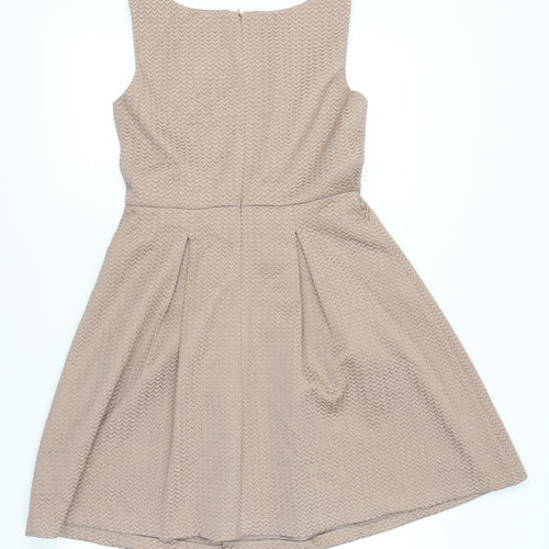 Darling London Women’s Beige A-Line Knee Length Dress Size 12