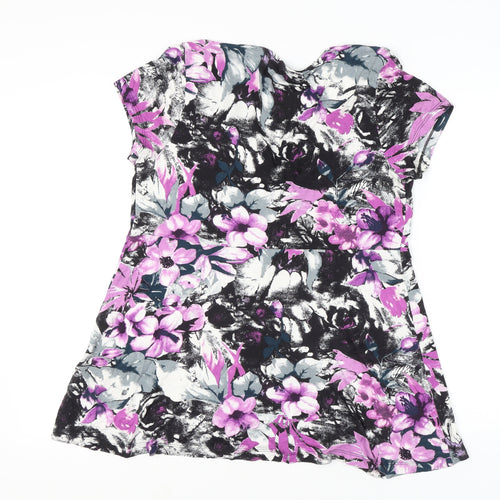 Bodyflirt Women’s Multicoloured Floral V-Neck Tunic Blouse L