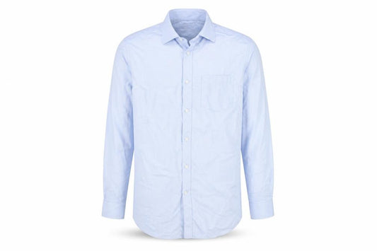 Next Men's Blue Striped Regular Fit Dress Shirt 39cm M Long Sleeve