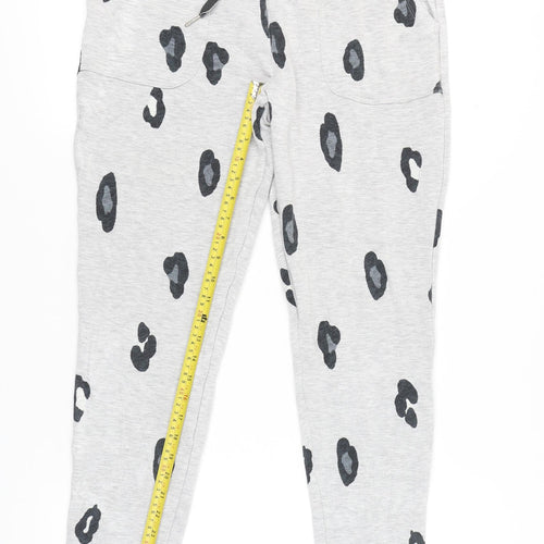 Marks and Spencer Women’s Grey Animal Print Lounge Pants Size 14 Jersey Autumn Winter