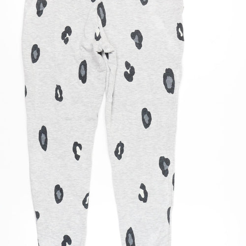Marks and Spencer Women’s Grey Animal Print Lounge Pants Size 14 Jersey Autumn Winter