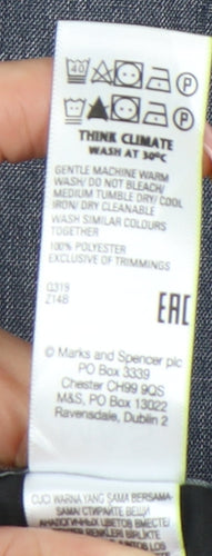 Marks and Spencer Men’s Blue Regular Fit Chambray Trousers 30W 33L Business