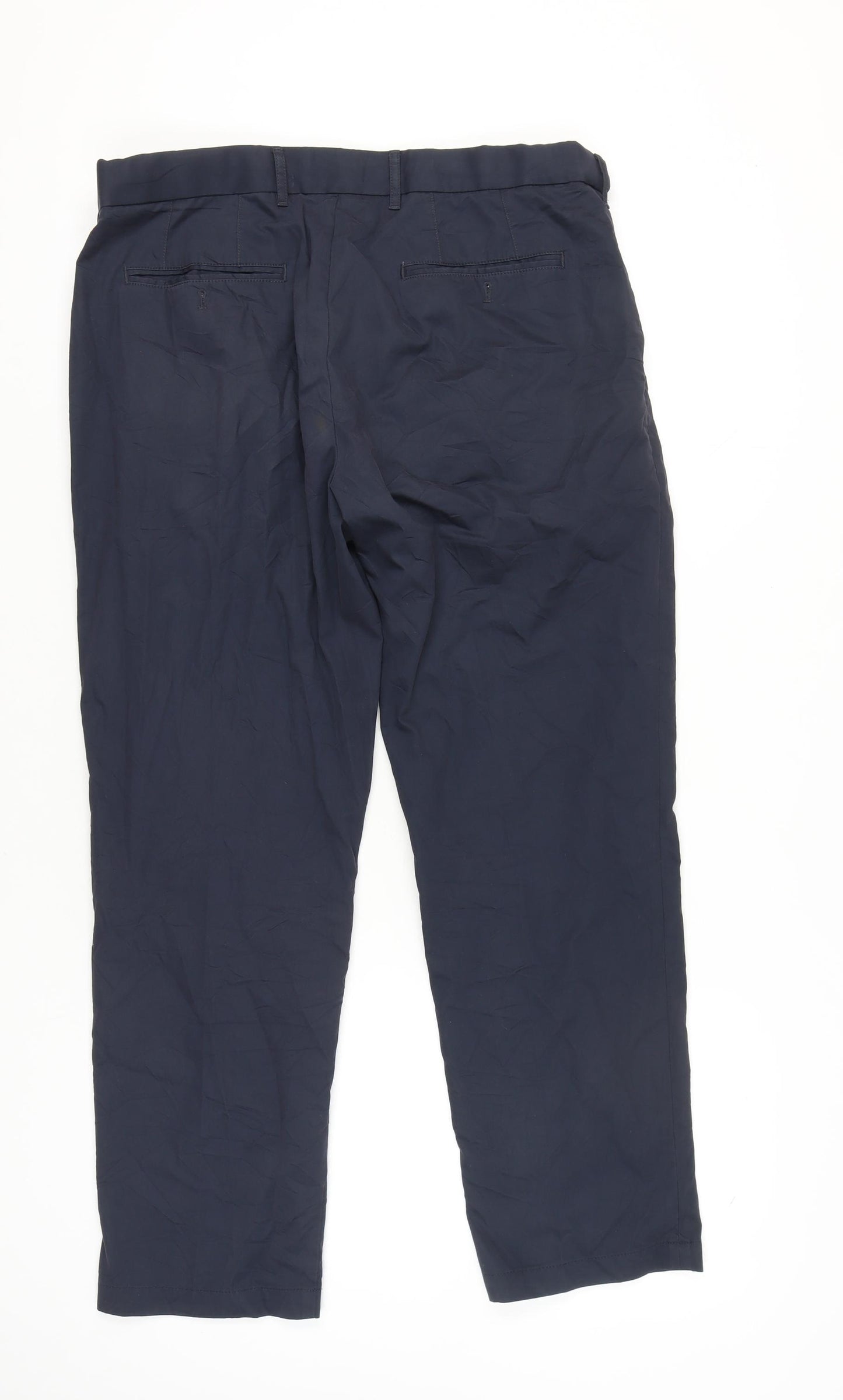 Marks and Spencer Blue Harbour Men's Blue 36R Chino Trousers