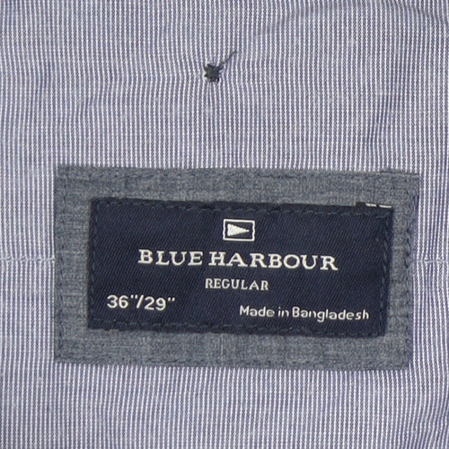 Marks and Spencer Blue Harbour Men's Blue 36R Chino Trousers