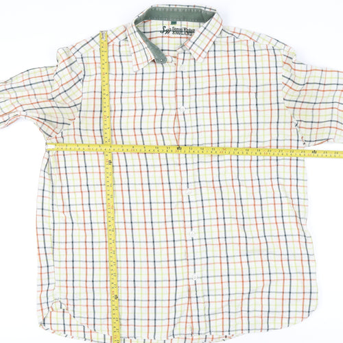 Samuel Windsor Mens Multicoloured Check Cotton Long Sleeve Shirt XL