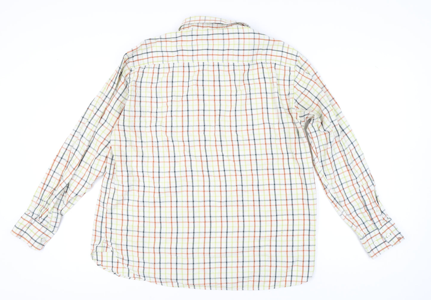 Samuel Windsor Mens Multicoloured Check Cotton Long Sleeve Shirt XL