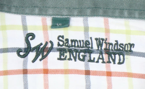 Samuel Windsor Mens Multicoloured Check Cotton Long Sleeve Shirt XL