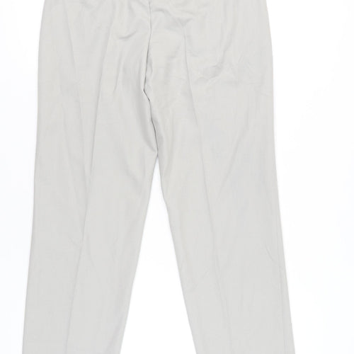 Marks and Spencer Men's Grey 30in Waist Regular Fit Dress Pants