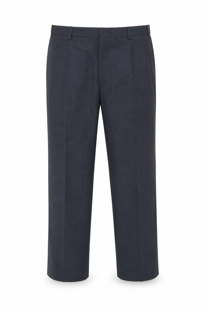 Marks & Spencer Men's Grey 32W 31L Regular Fit Dress Trousers Wool Blend