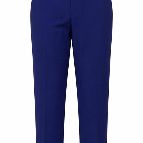 Marks and Spencer Women's Blue 38in Wool Blend Tailored Dress Pants