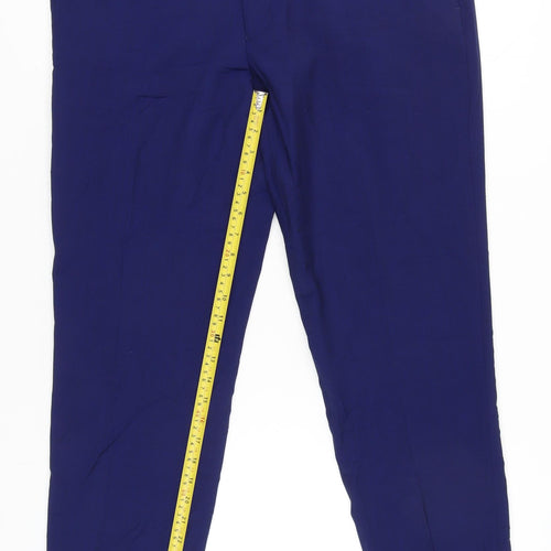 Marks and Spencer Women's Blue 38in Wool Blend Tailored Dress Pants