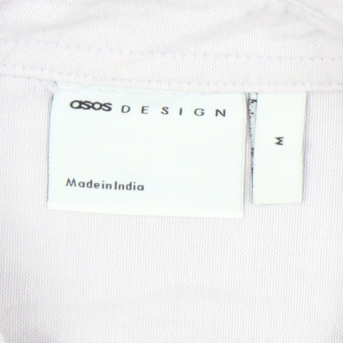 ASOS DESIGN Men’s Purple Cotton Oxford Button-Up Shirt M
