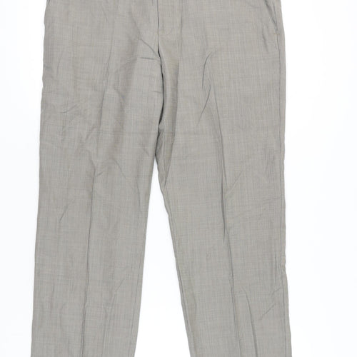 Marks and Spencer Men’s Grey Wool Dress Pants 36W 31L Straight Leg