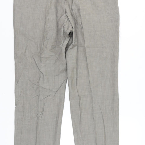Marks and Spencer Men’s Grey Wool Dress Pants 36W 31L Straight Leg