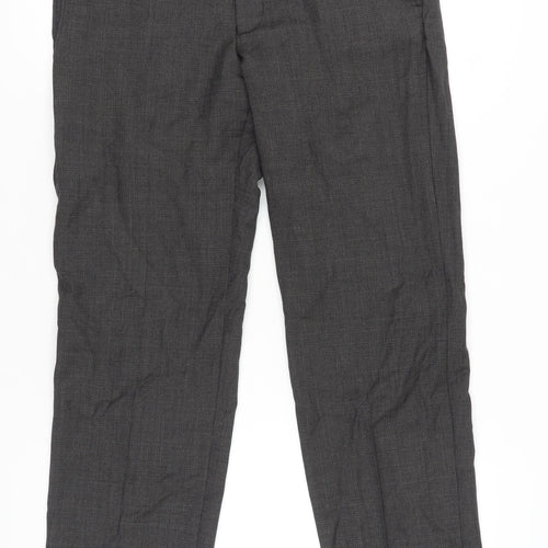 Marks and Spencer Men’s Grey Wool Regular Dress Pants 34W 31L