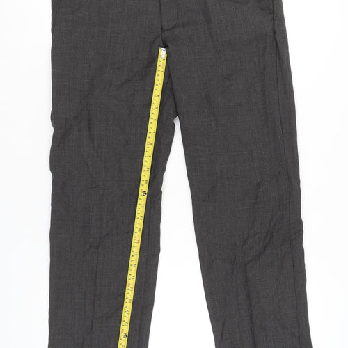 Marks and Spencer Men’s Grey Wool Regular Dress Pants 34W 31L
