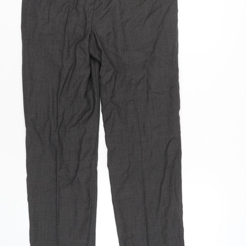 Marks and Spencer Men’s Grey Wool Regular Dress Pants 34W 31L