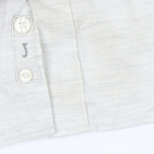 Jasper Conran Men’s Ivory Long Sleeve Button-Up Shirt L Regular