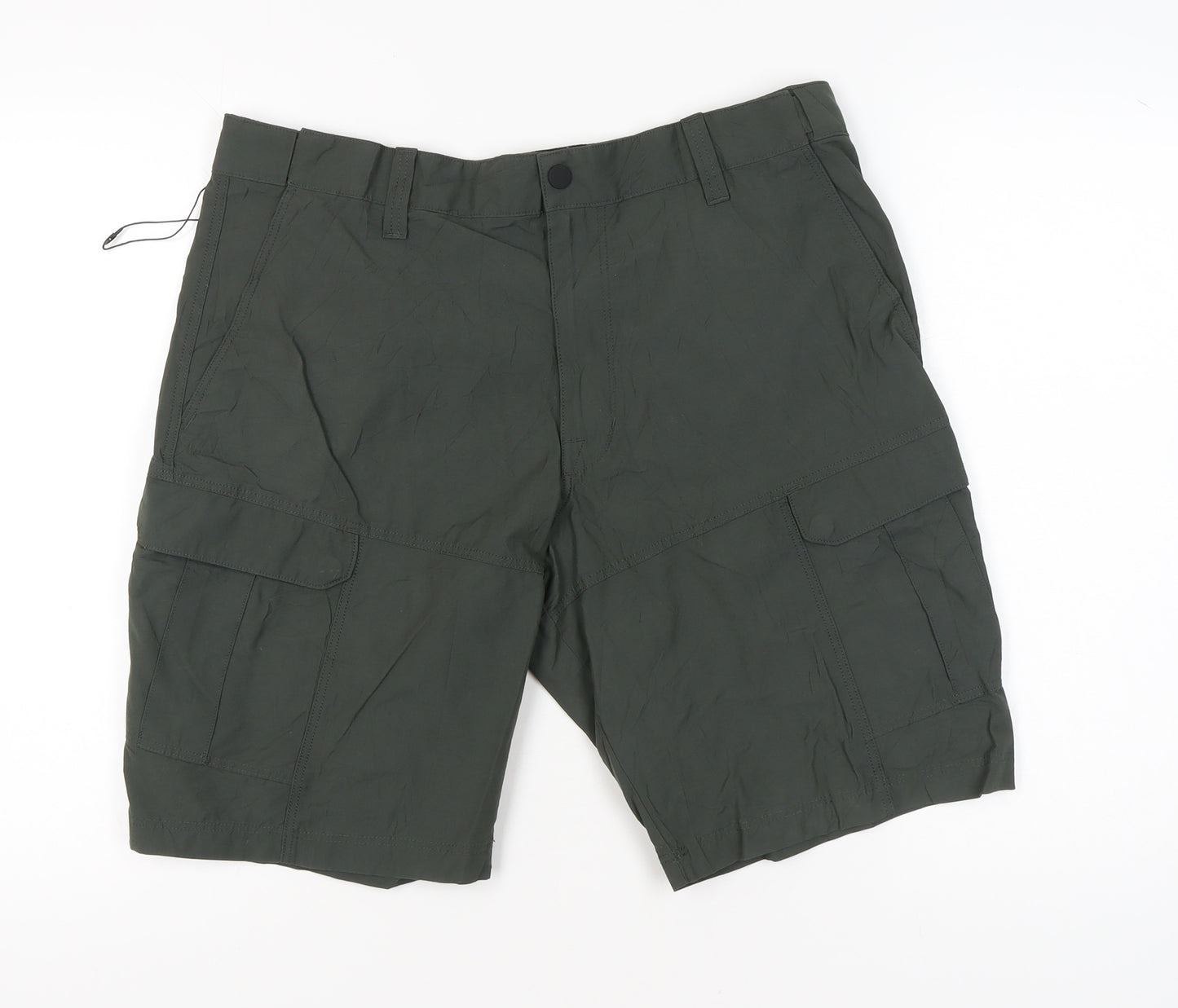 Marks and Spencer Men’s Green 36 Cargo Shorts Cotton Polyamide