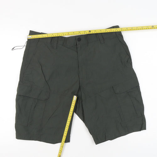 Marks and Spencer Men’s Green 36 Cargo Shorts Cotton Polyamide