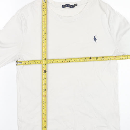 Polo Ralph Lauren Women’s White Long Sleeve Cotton T-Shirt L