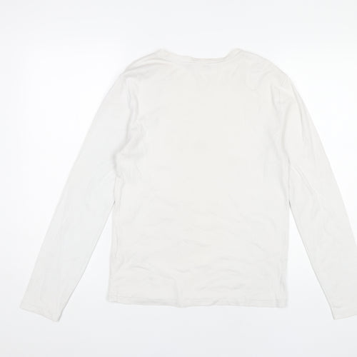 Polo Ralph Lauren Women’s White Long Sleeve Cotton T-Shirt L