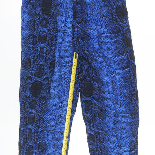 Dorothy Perkins Women’s Blue Animal Print Jumpsuit UK 6 Sleeveless