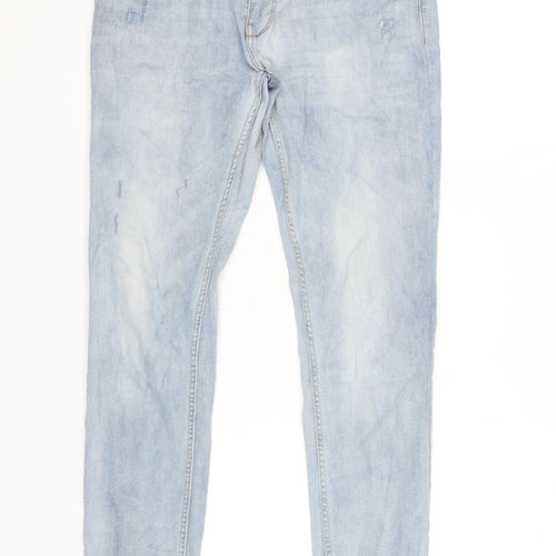 VOI Jeans Men’s Blue Light Wash Skinny Jeans Slim Fit 32R