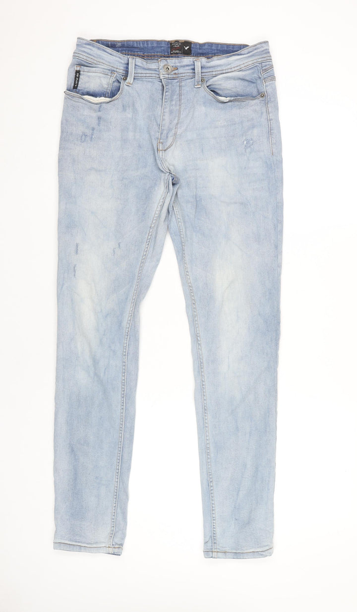 VOI Jeans Men’s Blue Light Wash Skinny Jeans Slim Fit 32R