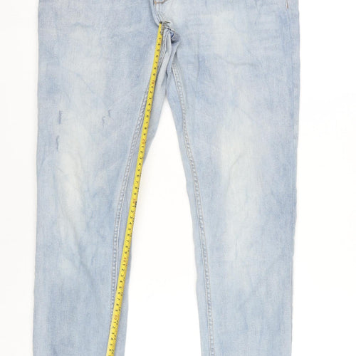 VOI Jeans Men’s Blue Light Wash Skinny Jeans Slim Fit 32R