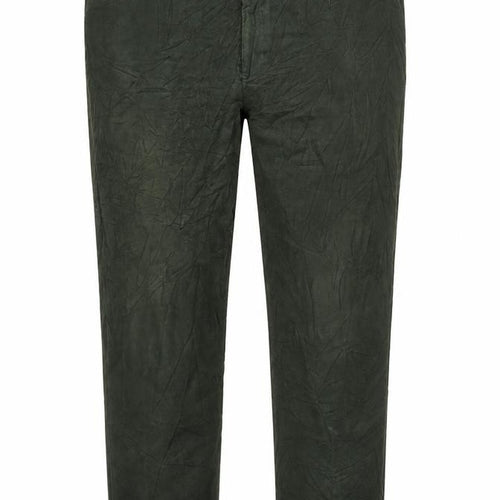 Conqueror Men’s Green Chino Trousers 38R Regular Fit Cotton Straight Leg