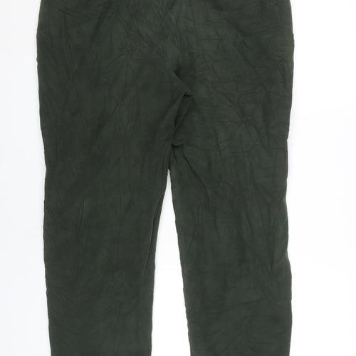 Conqueror Men’s Green Chino Trousers 38R Regular Fit Cotton Straight Leg
