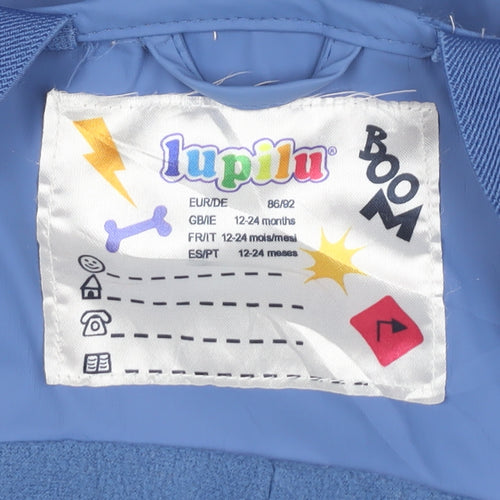 Lupilu Unisex Blue 18-24M Waterproof Ski Salopettes Adjustable Straps