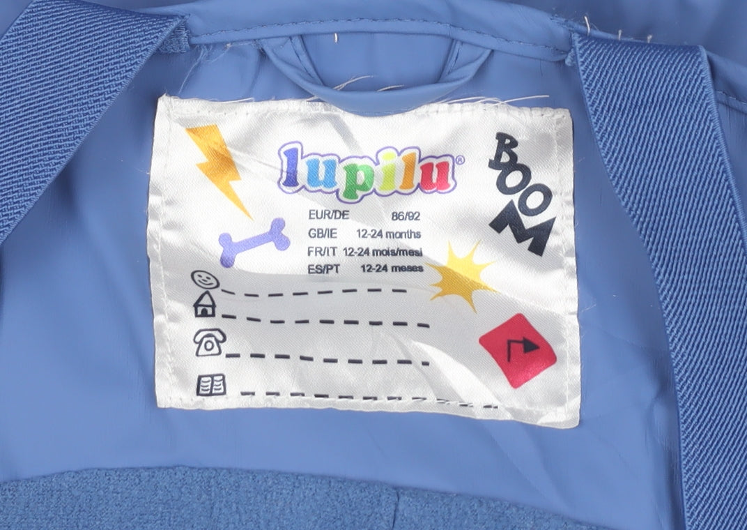 Lupilu Unisex Blue 18-24M Waterproof Ski Salopettes Adjustable Straps