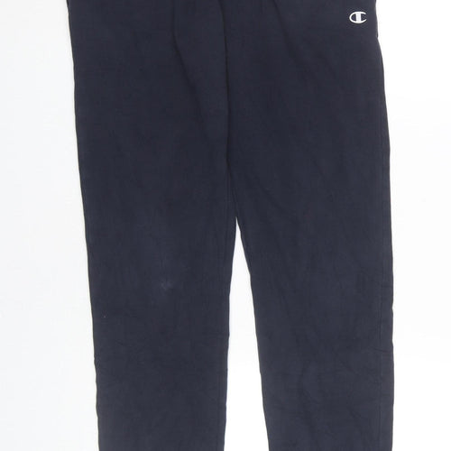 Champion Boys Blue 13-14Y Jogger Trousers Fleece Elastic Waist Pockets