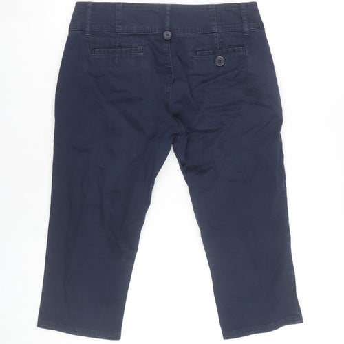 Henri Lloyd Women’s Blue Cotton Capri Trousers Size 8 Slim Fit