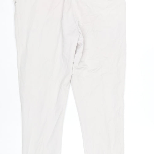 ASOS DESIGN Men's Beige Slim Tapered Pleated Trousers 34W 32L