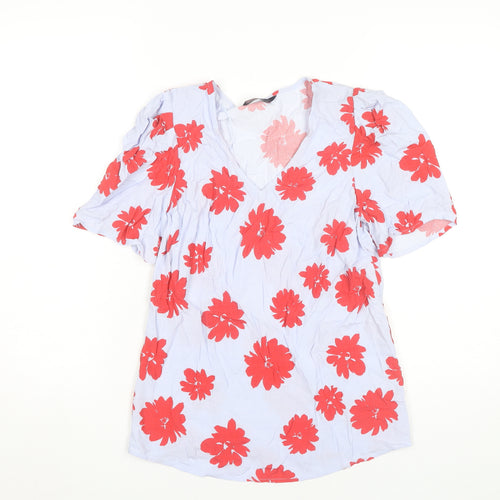 Marks and Spencer Women’s Multicoloured Floral Viscose Blouse UK 6