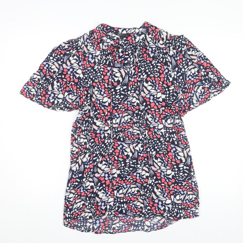 Marks and Spencer Women’s Multicoloured Floral Blouse Size 6 Short Sleeve