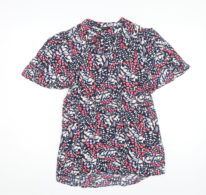 Marks and Spencer Women’s Multicoloured Floral Blouse Size 6 Short Sleeve