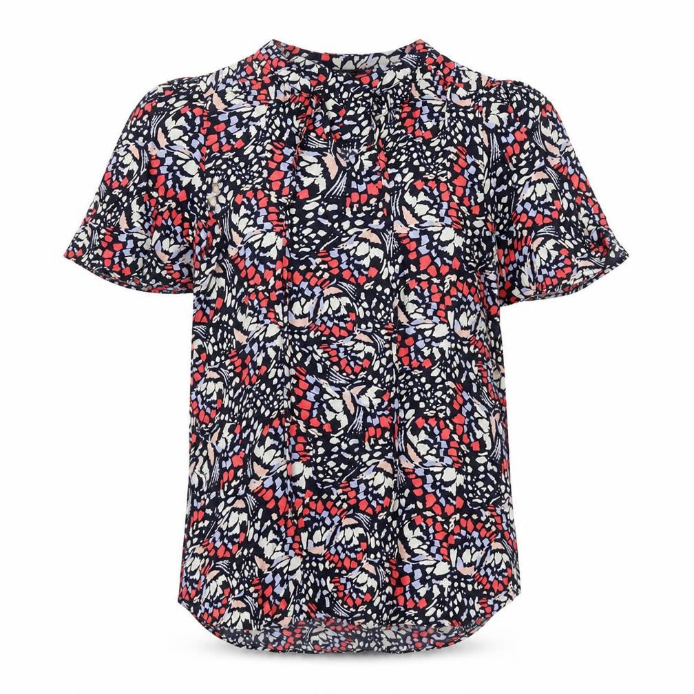 Marks and Spencer Women’s Multicoloured Floral Blouse Size 6 Short Sleeve