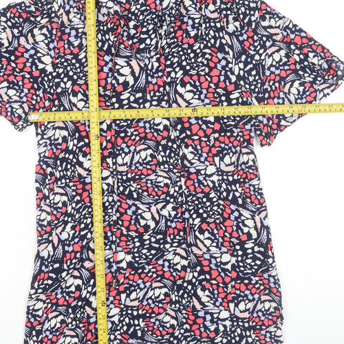 Marks and Spencer Women’s Multicoloured Floral Blouse Size 6 Short Sleeve