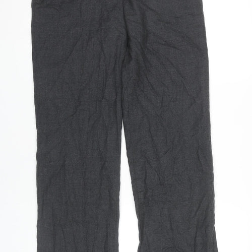 Tommy Hilfiger Women Grey Wool Blend Dress Pants Size 10 Straight Leg
