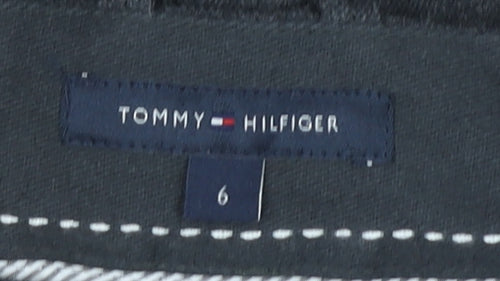 Tommy Hilfiger Women Grey Wool Blend Dress Pants Size 10 Straight Leg